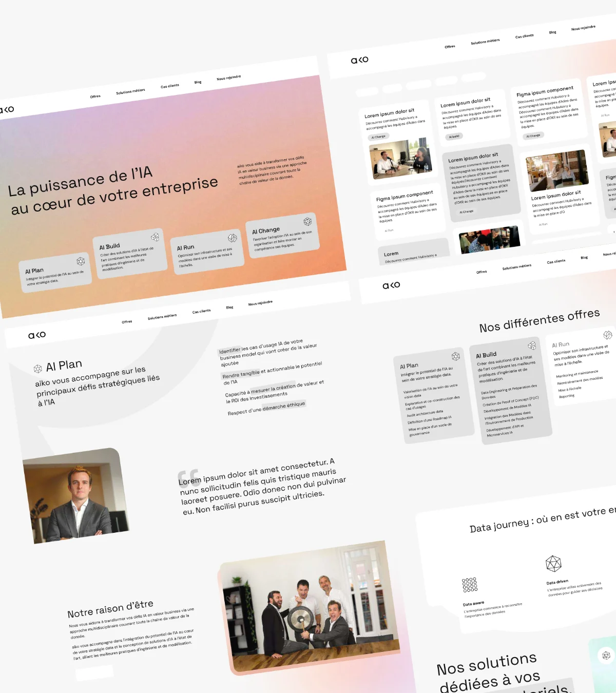 aiko : Site web mobile first
